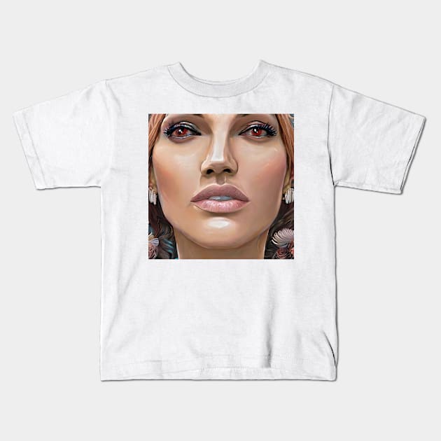 Face of  of Jennifer Kids T-Shirt by bogfl